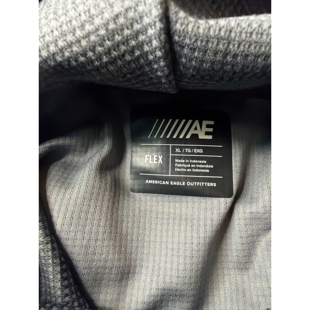 American Eagle Mens XL Gray Flex Graphic Performance Hoodie - Picture 7 of 9